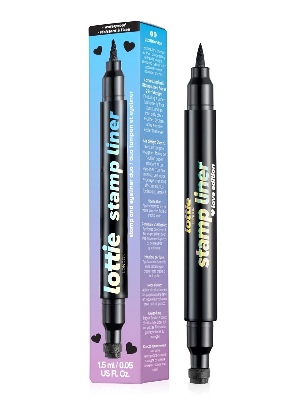 Lottie Stamp Liner Liquid Eyeliner - Heart in Black
NWT